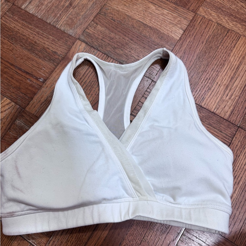 Lululemon Cream Racerback Sports Bra